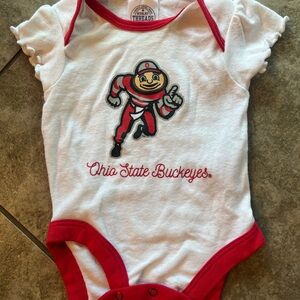 Ohio State Buckeyes Baby One Piece - Red & White
